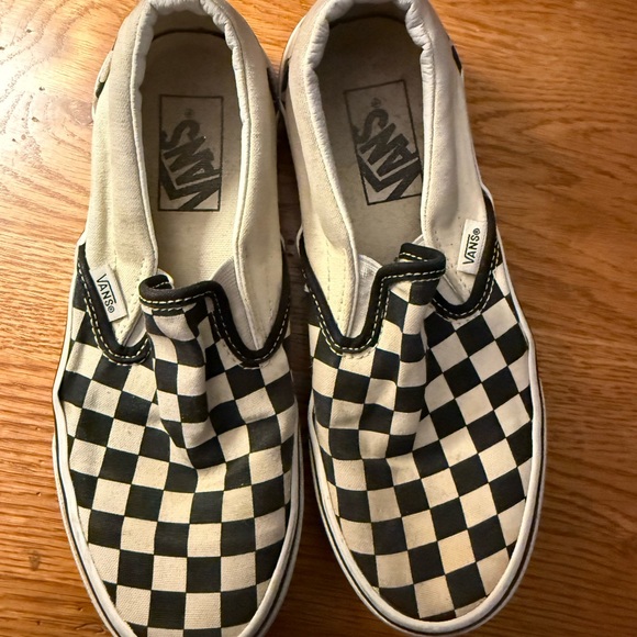 Vans Slip-On Sneakers in Black and White Checkerboard Mens Size 5 1/2 - Picture 13 of 16